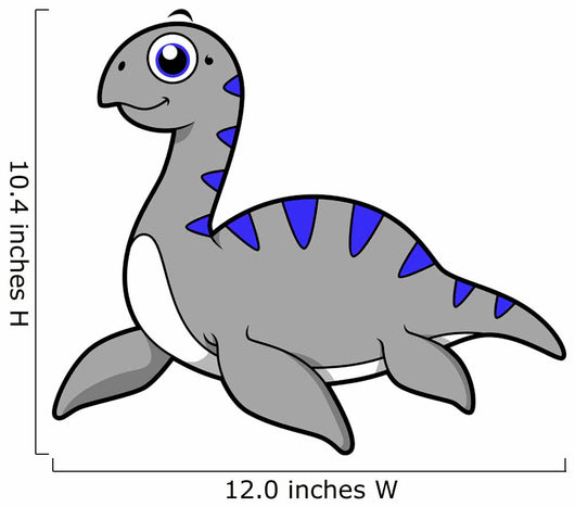 Cute Illustration Loch Ness Wall Decal Design 1