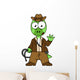 Illustration Parasaurolophus Dressed as Wall Decal