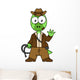 Illustration Parasaurolophus Dressed as Wall Decal