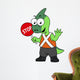 Illustration Parasaurolophus Traffic Enforcer Wall Decal