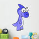 Cute Illustration Parasaurolophus Dinosaur Wall Decal Design 2