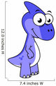 Cute Illustration Parasaurolophus Dinosaur Wall Decal Design 2