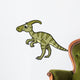 Cute Illustration Parasaurolophus Dinosaur Wall Decal Design 1