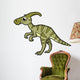 Cute Illustration Parasaurolophus Dinosaur Wall Decal Design 1