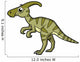 Cute Illustration Parasaurolophus Dinosaur Wall Decal Design 1