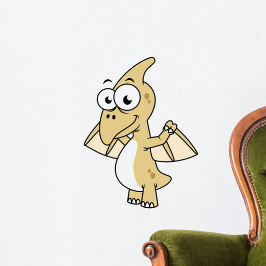 Cute Illustration Pterodactyl Wall Decal Design 1