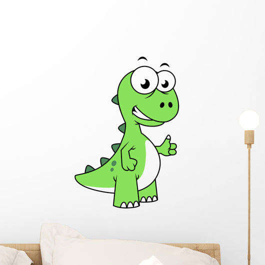 Cute Illustration Tyrannosaurus Rex Wall Decal Design 2