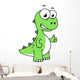 Cute Illustration Tyrannosaurus Rex Wall Decal Design 2