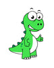 Cute Illustration Tyrannosaurus Rex Wall Decal Design 2