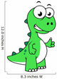 Cute Illustration Tyrannosaurus Rex Wall Decal Design 2