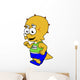 Illustration Triceratops Runner Wall Decal