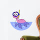 Illustration Snorkeling Loch Ness Wall Decal