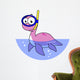 Illustration Snorkeling Loch Ness Wall Decal