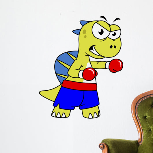 Illustration Spinosaurus Boxing Wall Decal