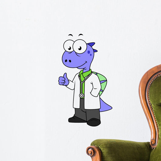 Illustration Spinosaurus Doctor Wall Decal
