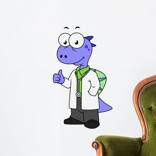 Illustration Spinosaurus Doctor Wall Decal