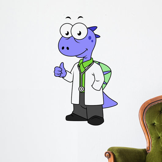 Illustration Spinosaurus Doctor Wall Decal