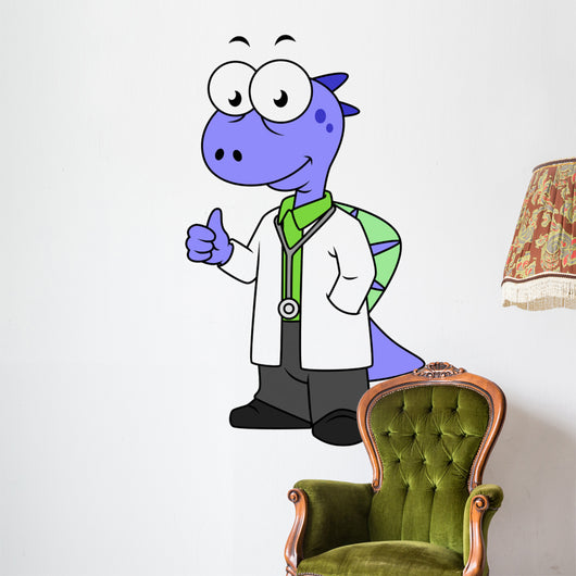 Illustration Spinosaurus Doctor Wall Decal