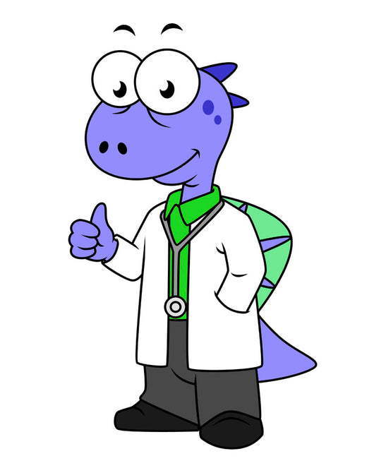Illustration Spinosaurus Doctor Wall Decal
