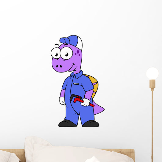 Illustration Spinosaurus Plumber Wall Decal