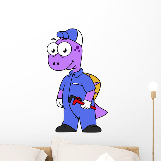 Illustration Spinosaurus Plumber Wall Decal