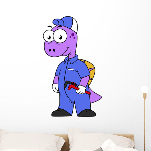 Illustration Spinosaurus Plumber Wall Decal