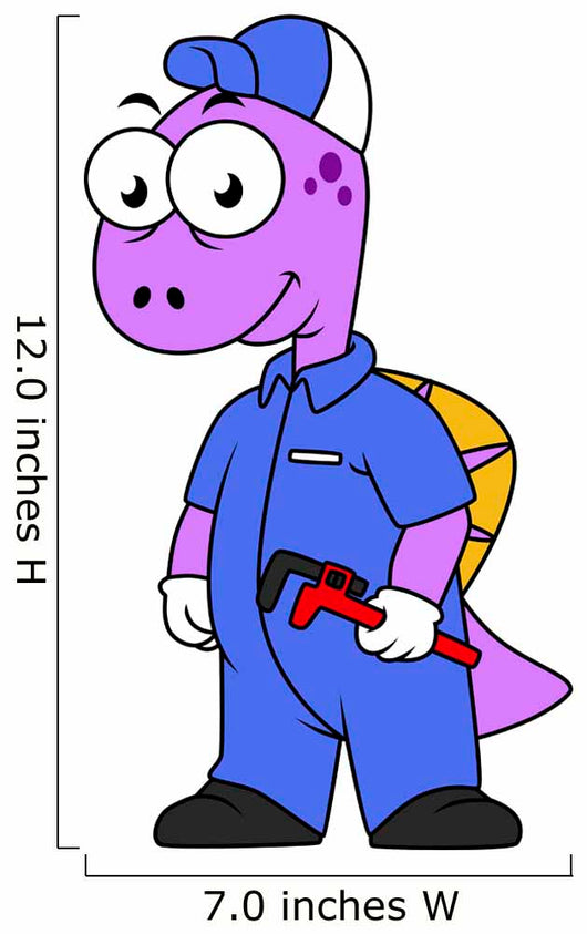 Illustration Spinosaurus Plumber Wall Decal