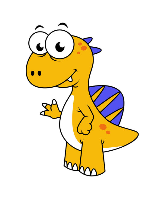 Cute Illustration Spinosaurus Wall Decal Design 3
