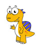 Cute Illustration Spinosaurus Wall Decal Design 3