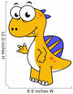 Cute Illustration Spinosaurus Wall Decal Design 3
