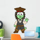 Illustration Stegosaurus Pirate Jack Wall Decal
