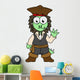 Illustration Stegosaurus Pirate Jack Wall Decal