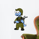 Illustration Stegosaurus Soldier Wall Decal