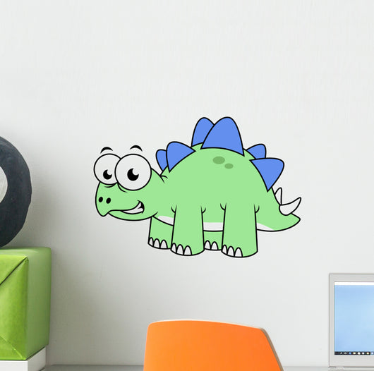 Cute Illustration Stegosaurus Wall Decal Design 5