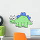 Cute Illustration Stegosaurus Wall Decal Design 5