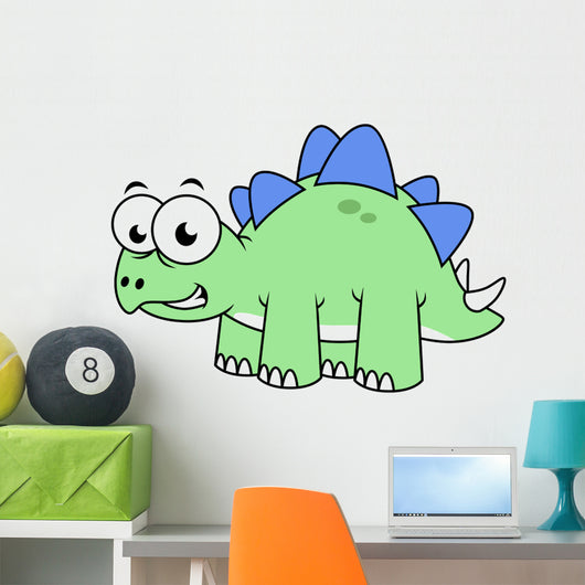 Cute Illustration Stegosaurus Wall Decal Design 5