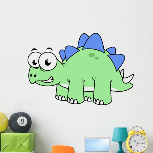 Cute Illustration Stegosaurus Wall Decal Design 5