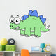 Cute Illustration Stegosaurus Wall Decal Design 5