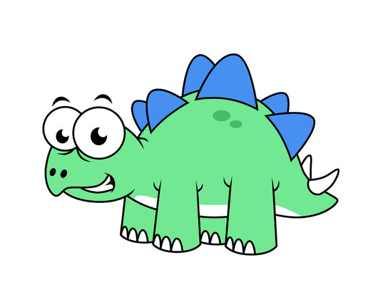 Cute Illustration Stegosaurus Wall Decal Design 5