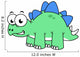 Cute Illustration Stegosaurus Wall Decal Design 5