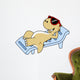Illustration Sunbathing Tyrannosaurus Rex Wall Decal