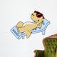 Illustration Sunbathing Tyrannosaurus Rex Wall Decal
