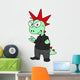 Illustration Tyrannosaurus Rex Dressed Wall Decal Design 3