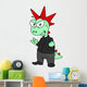 Illustration Tyrannosaurus Rex Dressed Wall Decal Design 3