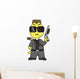 Illustration Tyrannosaurus Rex Dressed Wall Decal Design 1