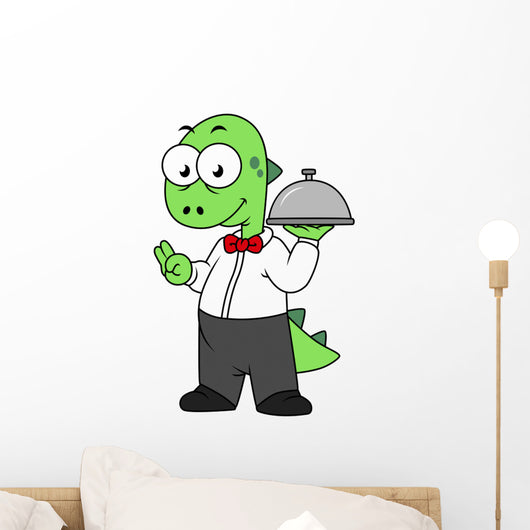 Illustration Tyrannosaurus Rex Food Wall Decal