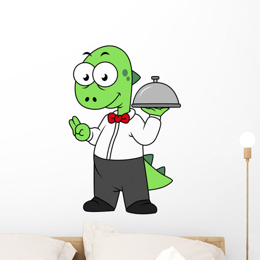 Illustration Tyrannosaurus Rex Food Wall Decal