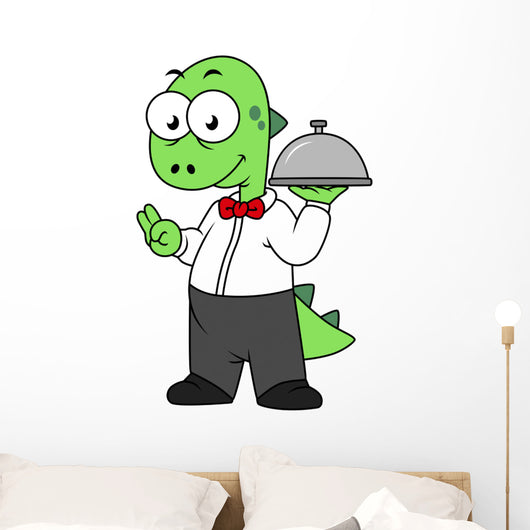 Illustration Tyrannosaurus Rex Food Wall Decal