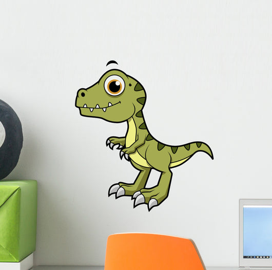Cute Illustration Tyrannosaurus Rex Wall Decal Design 1