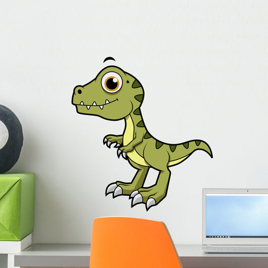 Cute Illustration Tyrannosaurus Rex Wall Decal Design 1